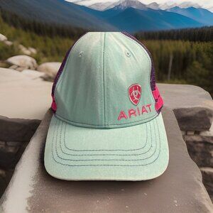 Ariat Baseball‎ Cap Snapback Hat Mesh Back Colorful Outdoor Adjustable Cowboy